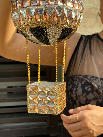 HOT AIR BALLOON CRYSTAL CLUTCH