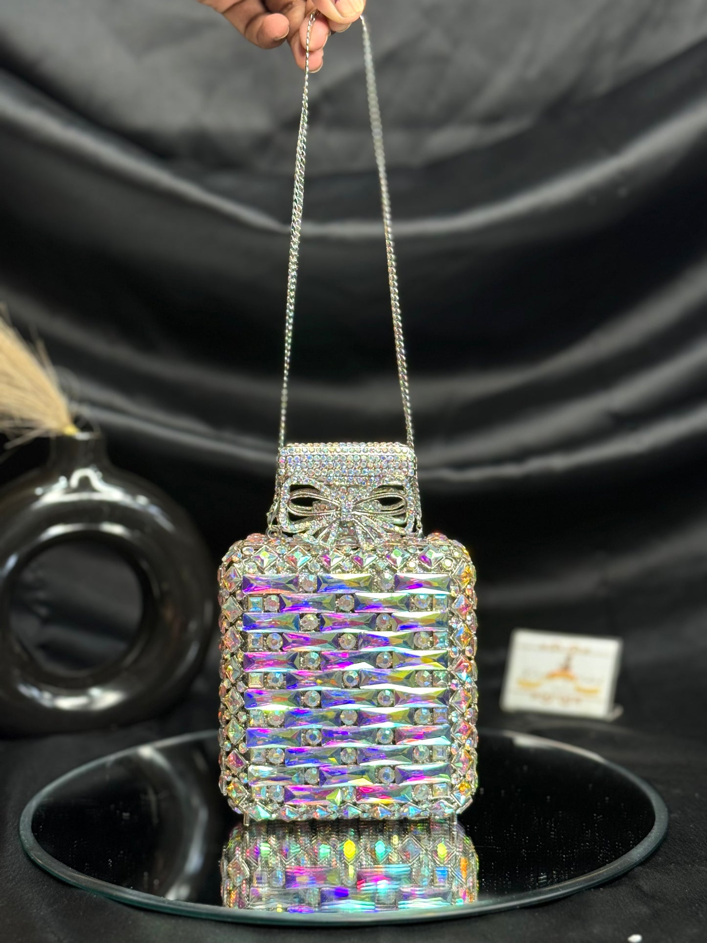 Perfume Crystal Clutch - Rainbow