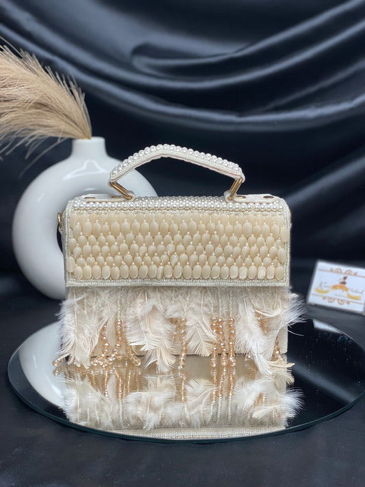 Jizelle Feather Bag