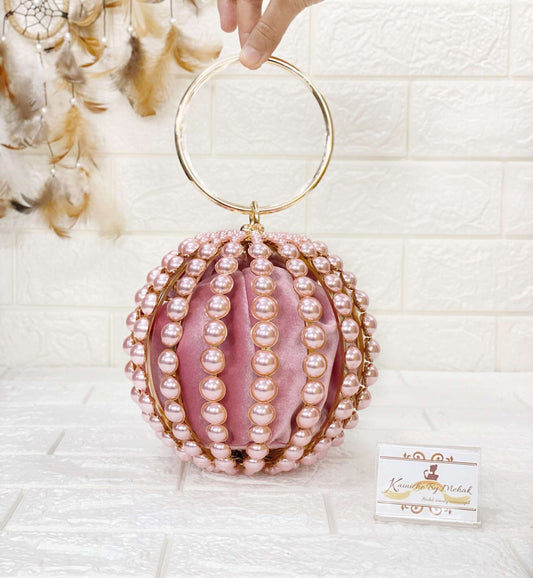 PEARL BALLOON CLUTCH