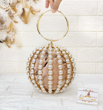 PEARL BALLOON CLUTCH